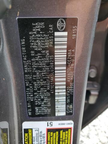 2020 TOYOTA CAMRY LE - 4T1C11AK5LU368215