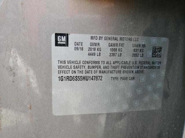 2017 CHEVROLET VOLT PREMI - 1G1RD6S55HU147872