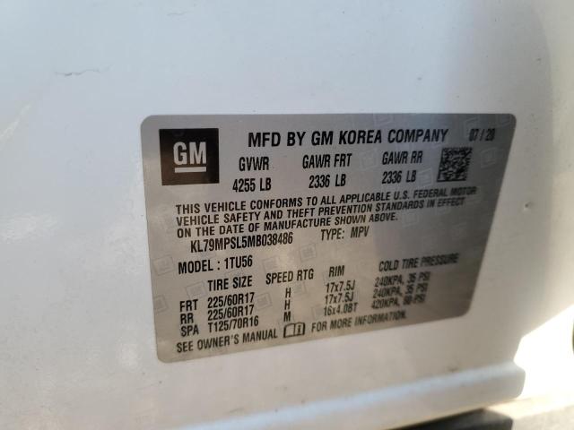 2021 CHEVROLET TRAILBLAZE - KL79MPSL5MB038486