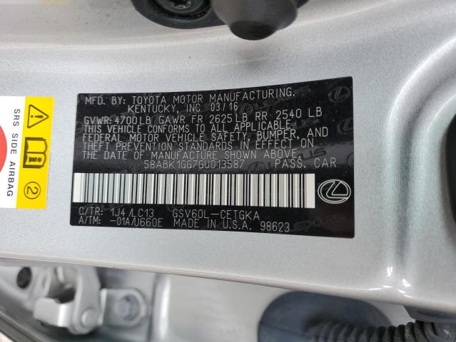 2016 LEXUS ES 350 - 58ABK1GG7GU013587