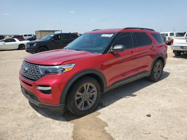 FORD EXPLORER X 2021 red  gas 1FMSK7DH7MGA83088 photo #1