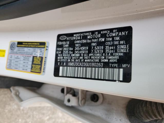 2016 HYUNDAI TUCSON - KM8J3CA23GU180263