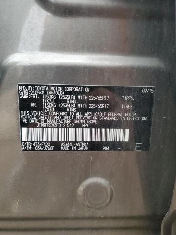 2015 TOYOTA RAV4 XLE - JTMRFREV3FD121542