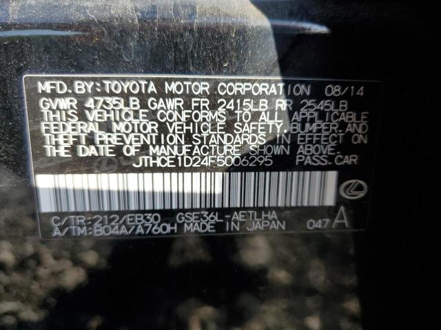 2015 LEXUS IS 350 JTHCE1D24F5006295