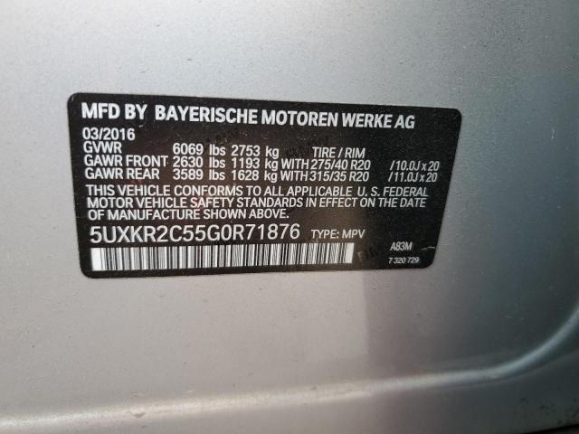 2016 BMW X5 SDRIVE3 - 5UXKR2C55G0R71876