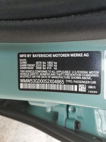2025 MINI COOPER S WMW53GD00S2X04865
