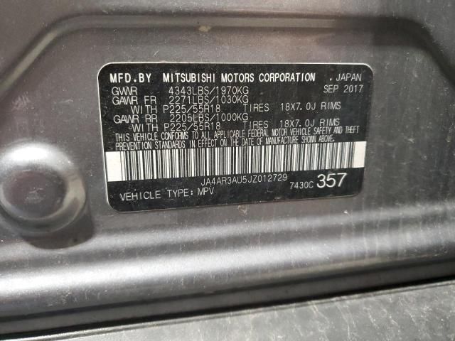 2018 MITSUBISHI OUTLANDER - JA4AR3AU5JZ012729