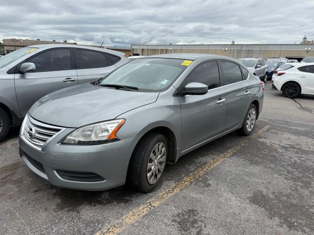 NISSAN SENTRA S 2013 gray sedan 4d gas 3N1AB7AP0DL777437 photo #3