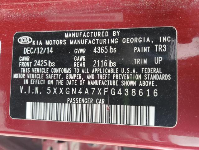 2015 KIA OPTIMA EX - 5XXGN4A7XFG438616