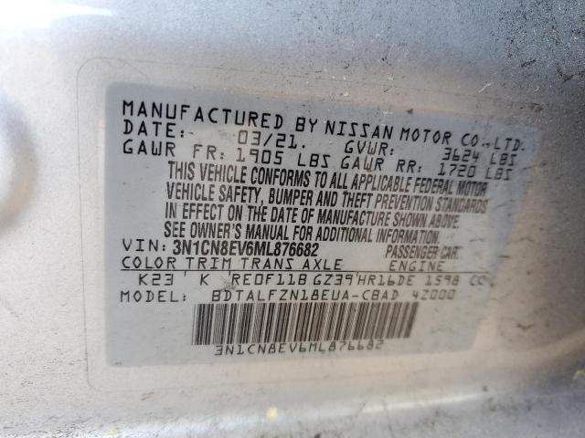 2021 NISSAN VERSA SV - 3N1CN8EV6ML876682