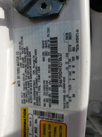 2015 FORD FUSION SE - 3FA6P0HD4FR278637