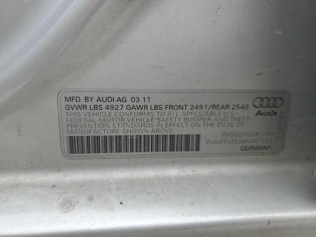 2011 AUDI A4 PREMIUM - WAUFFAFL8BN047523