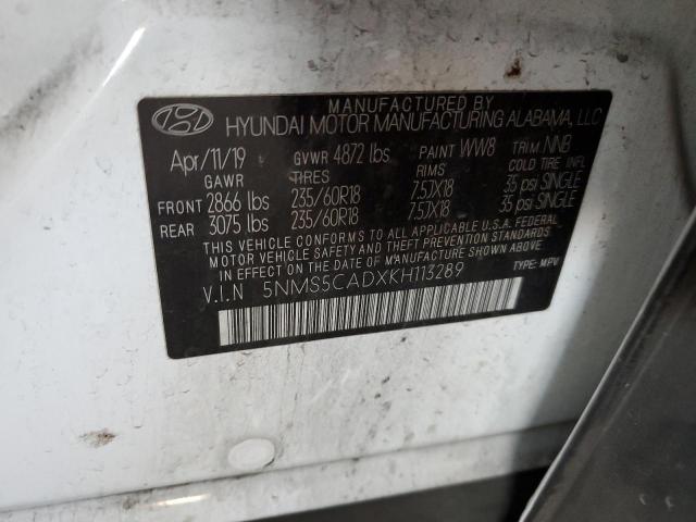 2019 HYUNDAI SANTA FE L - 5NMS5CADXKH113289