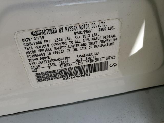 2016 INFINITI Q50 PREMIU - JN1EV7APXGM306382