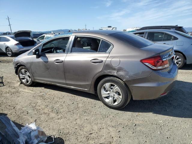 HONDA CIVIC LX 2015 gray  gas 2HGFB2F55FH528190 photo #3