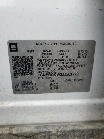 2018 CHEVROLET TRAVERSE L - 1GNERGKW3JJ281770