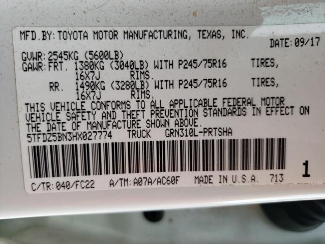 2017 TOYOTA TACOMA DOU - 5TFDZ5BN3HX027774