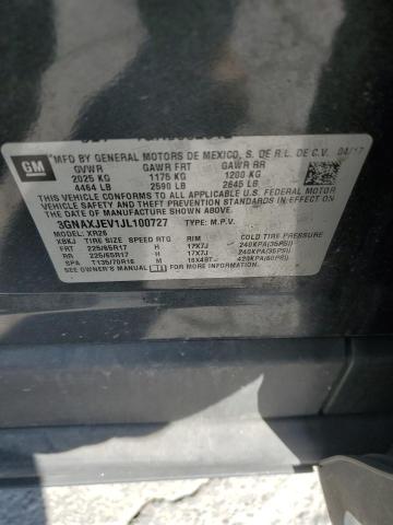 2018 CHEVROLET EQUINOX LT - 3GNAXJEV1JL100727