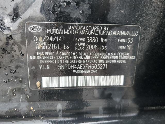 2015 HYUNDAI ELANTRA SE 5NPDH4AEXFH603271