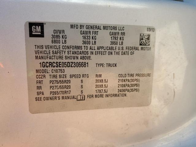 2013 CHEVROLET SILVERADO - 1GCRCSE05DZ306681