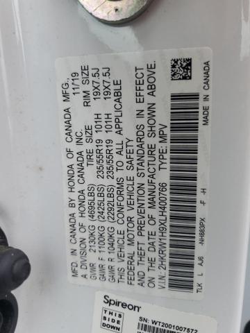 2020 HONDA CR-V TOURI - 2HKRW1H9XLH400766