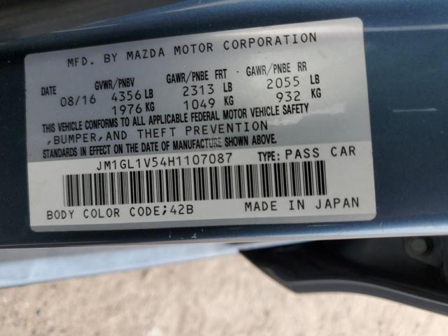 2017 MAZDA 6 TOURING - JM1GL1V54H1107087