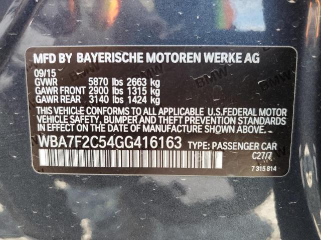 2016 BMW 750 XI - WBA7F2C54GG416163