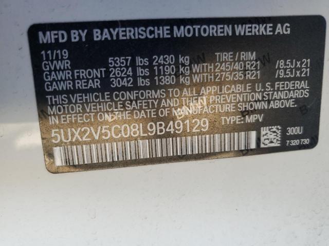 2020 BMW X4 XDRIVEM 5UX2V5C08L9B49129