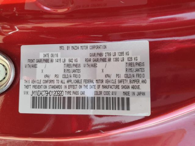 2017 MAZDA MX-5 MIATA - JM1NDAC79H0120920