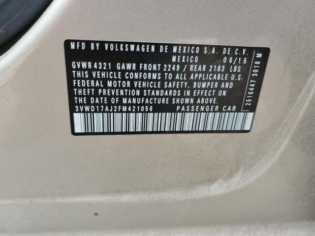 2015 VOLKSWAGEN JETTA SE - 3VWD17AJ2FM421056
