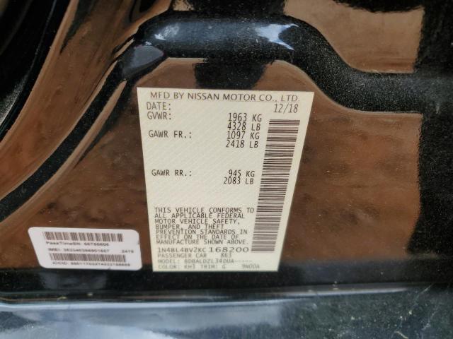 2019 NISSAN ALTIMA S 1N4BL4BV2KC168200