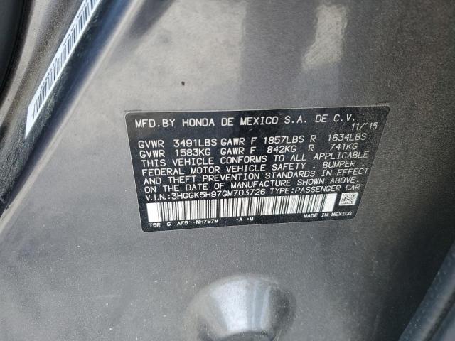 2016 HONDA FIT EX 3HGGK5H97GM703726