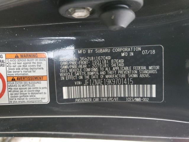 2019 TOYOTA 86 GT JF1ZNAE19K9701415