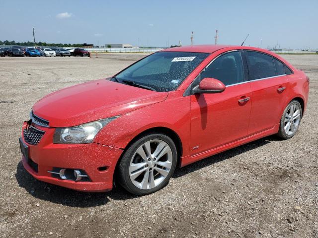 CHEVROLET CRUZE LTZ 2014 red sedan 4d gas 1G1PG5SB5E7263047 photo #1