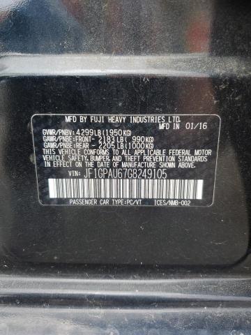 2016 SUBARU IMPREZA SP JF1GPAU67G8249105
