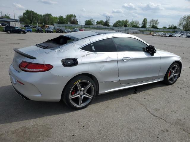 MERCEDES-BENZ C 300 4MAT 2017 silver coupe gas WDDWJ4KBXHF409067 photo #4
