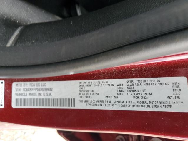 2025 RAM 1500 BIG H - 1C6SRFFP5SN599982
