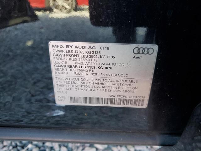 2016 AUDI Q3 PRESTIG WA1FFCFS1GR016579