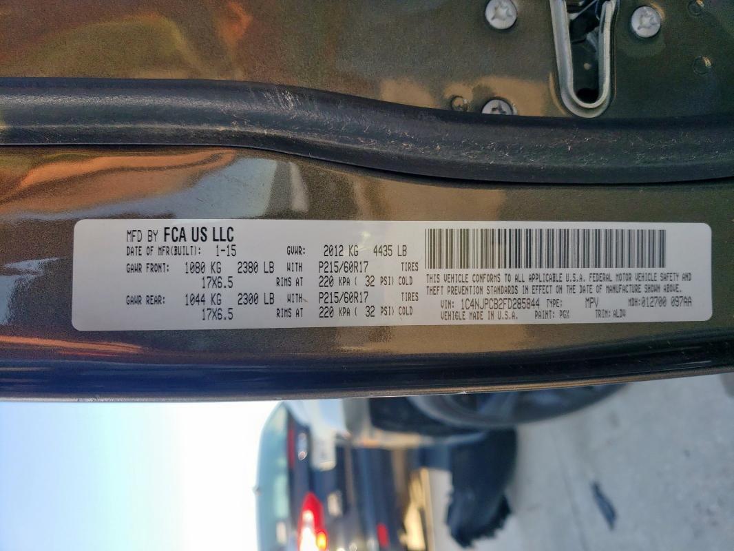 2015 JEEP PATRIOT LI 1C4NJPCB2FD285844