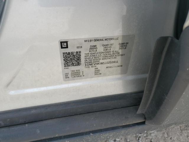 2018 CHEVROLET TRAVERSE L - 1GNEVHKW1JJ210911