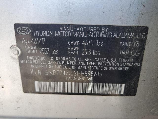 2017 HYUNDAI SONATA SPO - 5NPE34AB2HH595615