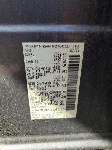 2019 NISSAN MURANO S - 5N1AZ2MS9KN119281