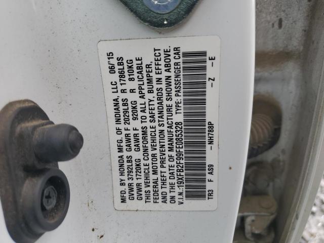 2015 HONDA CIVIC EXL 19XFB2F99FE085328