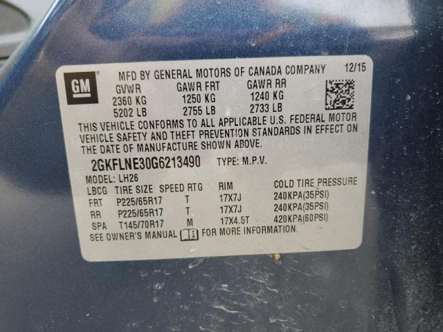 2016 GMC TERRAIN 2GKFLNE30G6213490