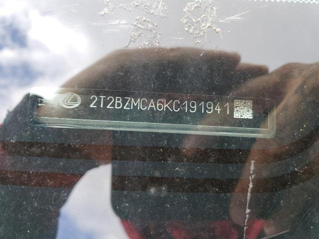2019 LEXUS RX 350 BAS - 2T2BZMCA6KC191941