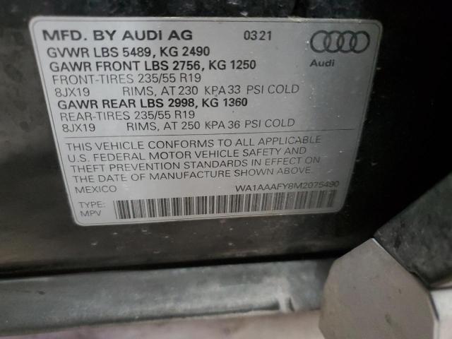 2021 AUDI Q5 PREMIUM - WA1AAAFY8M2075490