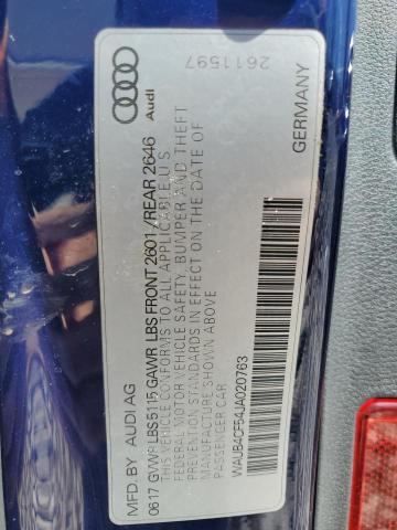 2018 AUDI S5 PREMIUM WAUB4CF54JA020763