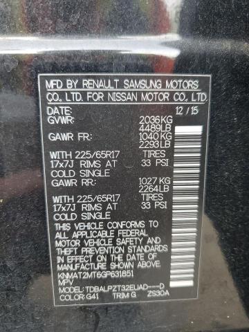 2016 NISSAN ROGUE S - KNMAT2MT6GP631851