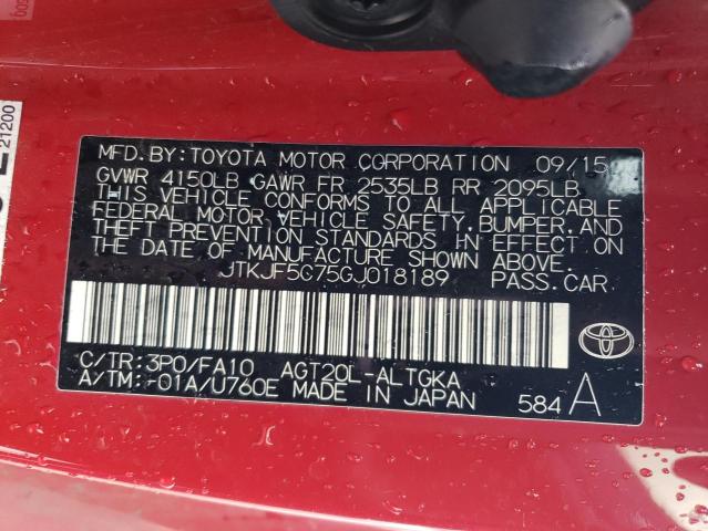 2016 TOYOTA SCION TC - JTKJF5C75GJ018189