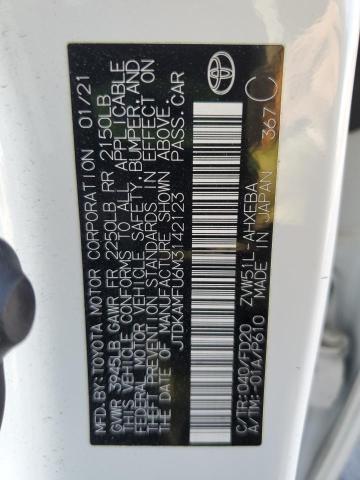 2021 TOYOTA PRIUS SPEC JTDKAMFU6M3142123